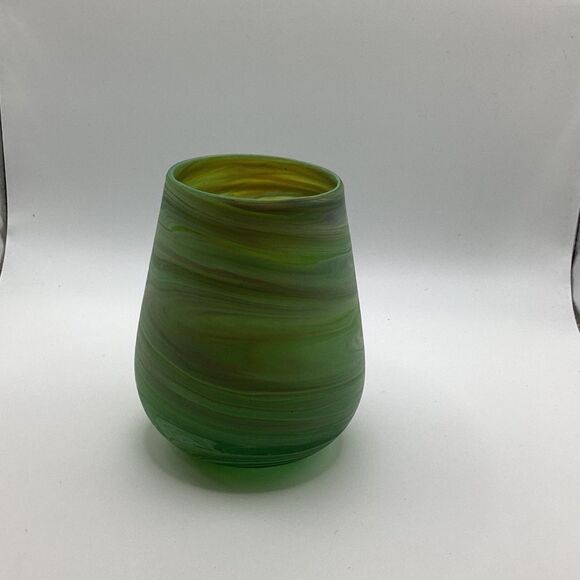 Hebron Phoenician Glass Artwork Candle Holder Tumbler Handmade Decoration - Picture 2 of 4